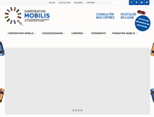 Tablet Screenshot of corporationmobilis.com